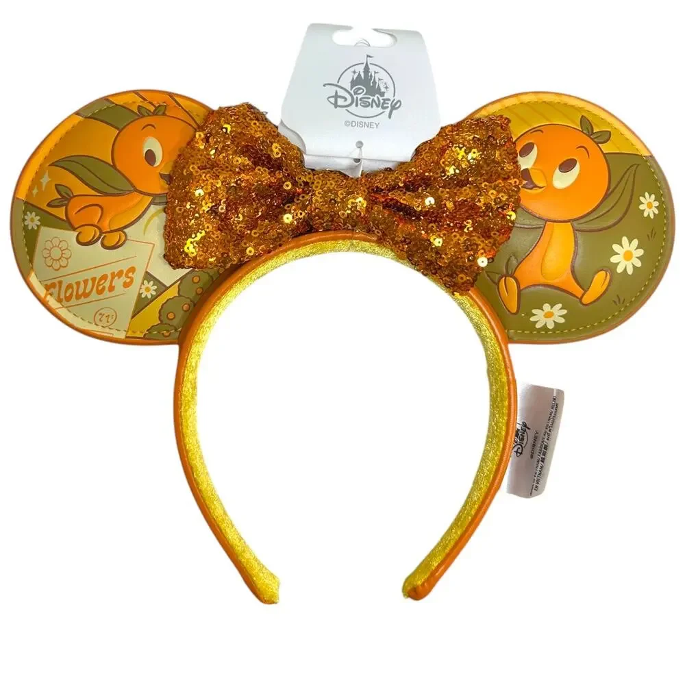 Disney World NWT Minnie Ear Headband Orange Bird Epcot Flower Garden Festival OS